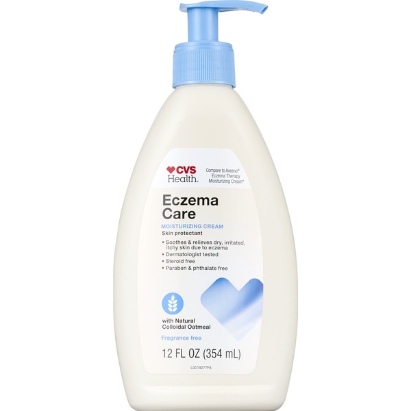 CVS Health - Crema hidratante para eczema, sin fragancia, 12 oz