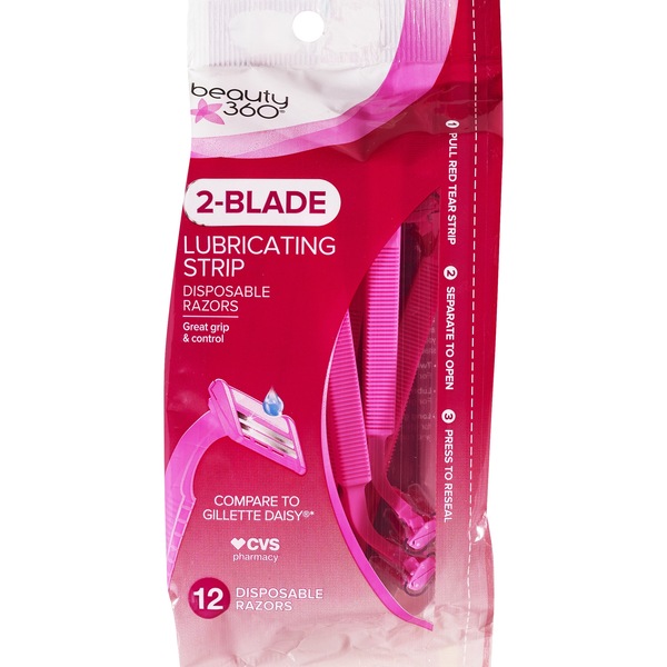 Beauty 360 2-Blade Disposable Razors