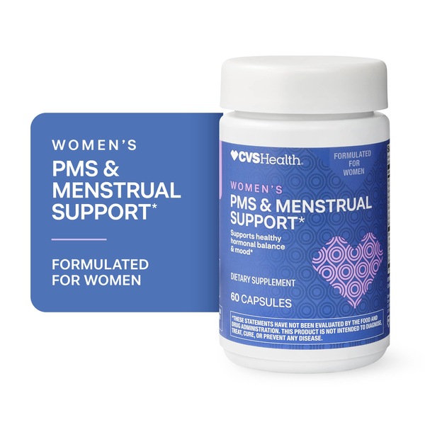 CVS Health Women's PMS & Menstrual Support Capsules, 60 CT