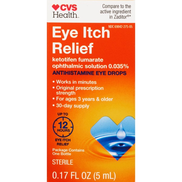CVS Health Eye Itch Relief - Gotas antihistamínicas para los ojos