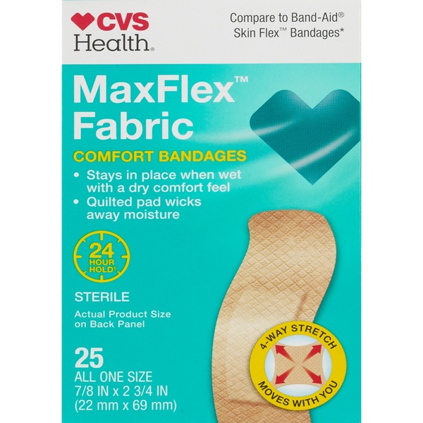 CVS Health MaxFlex Fabric Comfort Bandages