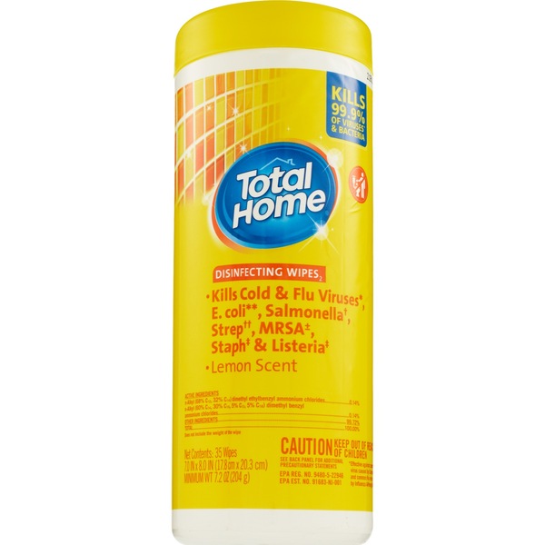 Total Home Disinfecting Wipes, Fresh Scent