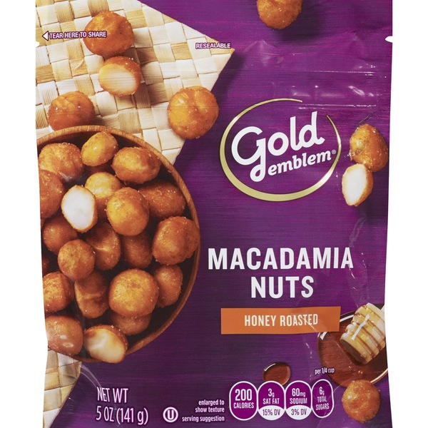Gold Emblem Honey Roasted Macadamia Nuts, 5 oz