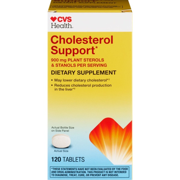 CVS Health Cholesterol Support 900 mg Tablets, 120 CT