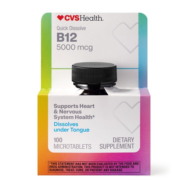 CVS Health Vitamin B12 Microtablets, 100 CT