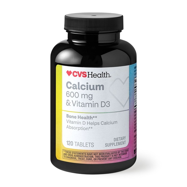 CVS Health Calcium & Vitamin D3 Tablets, 120 CT