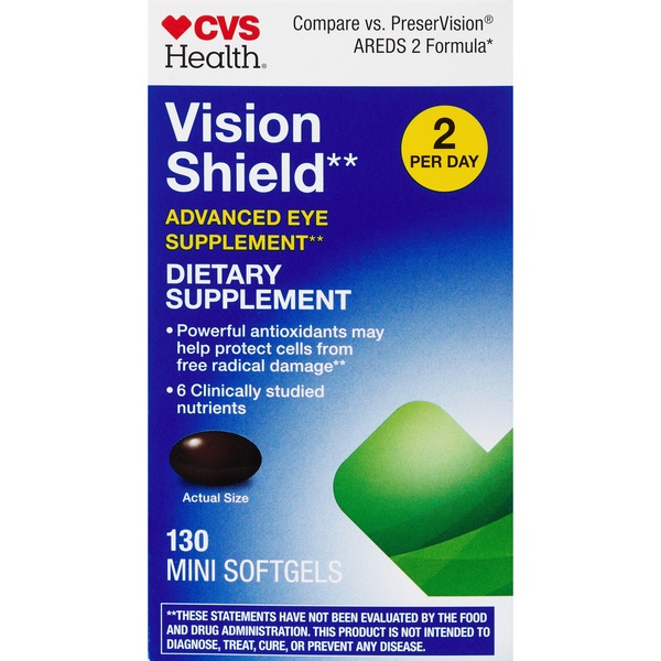 CVS Vision Shield Advanced Eye Supplement, 130 CT
