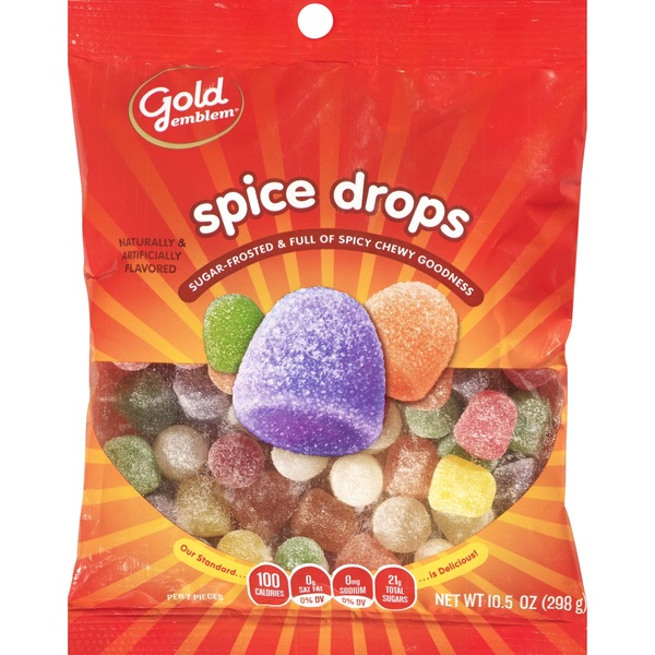 Gold Emblem Spice Drops Candy, 11 oz