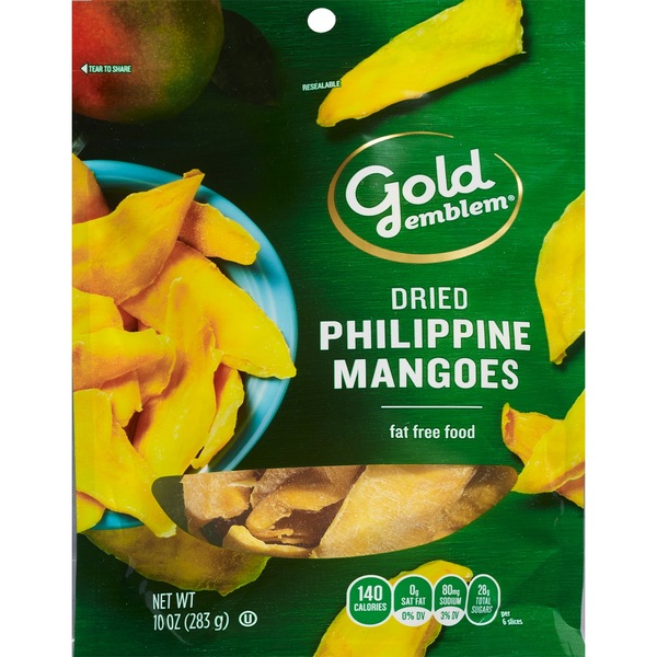 Gold Emblem Dried Philippine Mangoes, 10 oz