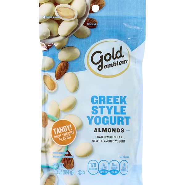 Gold Emblem Greek Style Yogurt Almonds, 6.5 oz