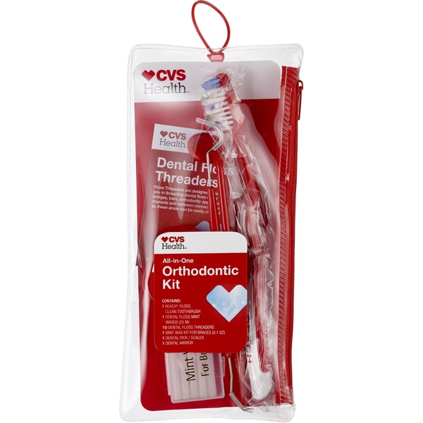CVS Health - Kit todo en uno para el cuidado de dientes con ortodoncia