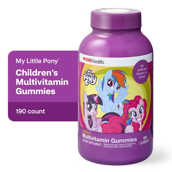 CVS Health Kid's Multivitamin Gummy, My Little Pony, 190 CT
