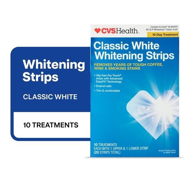 CVS Health Classic White Whitening Strips
