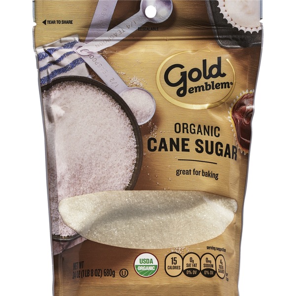 Gold Emblem Organic Cane Sugar, 24 oz