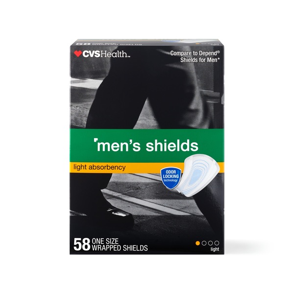CVS Health - Protectores para la incontinencia para hombres, Light Absorbency, 58 u.