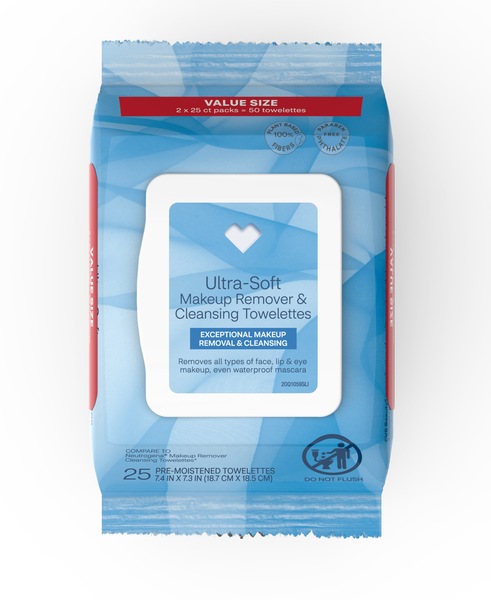 CVS Beauty Makeup Remover Cleansing Cloth Towelettes