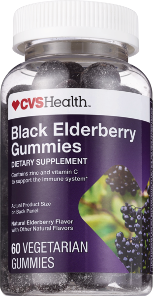 CVS Health Black Elderberry Gummies, 60 CT