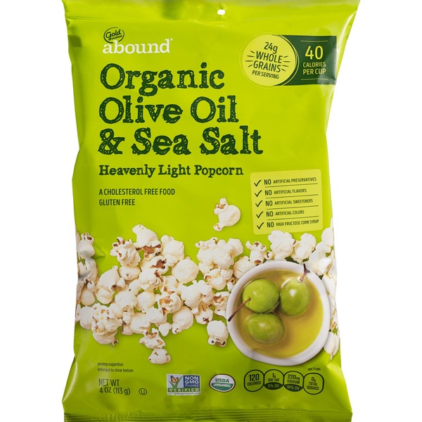 Gold Emblem Abound Organic Olive Oil & Sea Salt Popcorn, 4 oz