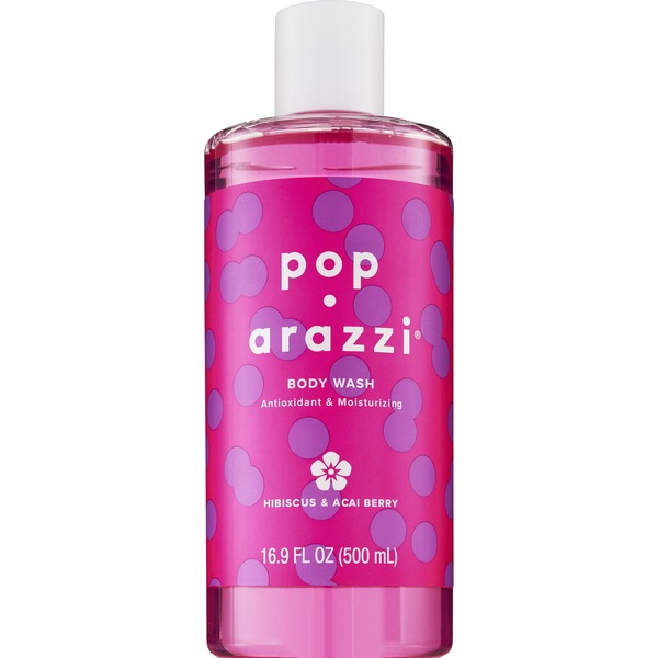 Pop-arazzi Hibiscus & Acai Berry Body Wash, 16.9 FL OZ