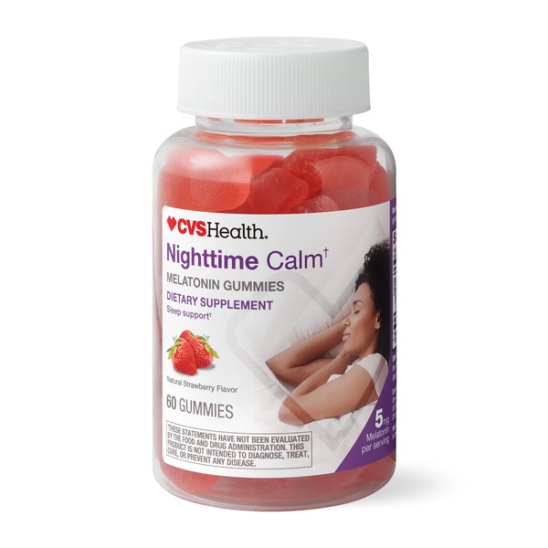 CVS Health Nighttime Calm Melatonin Gummies, 60 CT