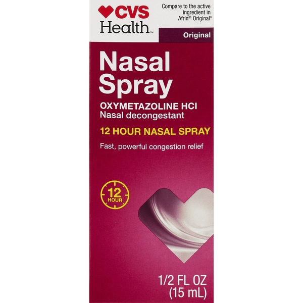 CVS Health 2HR Nasal Spray Oxymetazoline 0.05%, 0.5 OZ