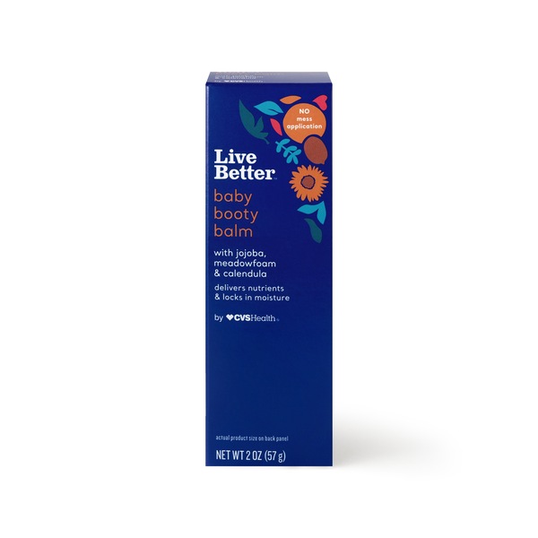 Live Better Baby Booty Balm Stick, 2 OZ
