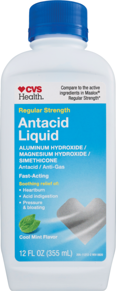 CVS Health Antacid Liquid Regular Strength, Cooling Mint