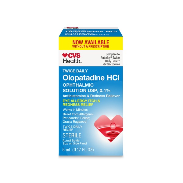 CVS Health Eye Allergy Itch & Redness Relief, 0.17 fl oz