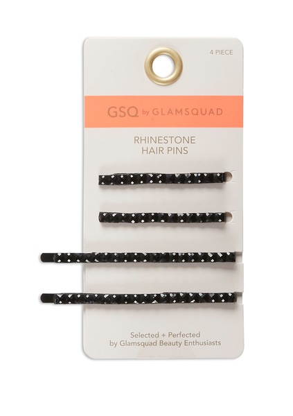 GSQ by GLAMSQUAD Rhinestone Hair Pins, Black