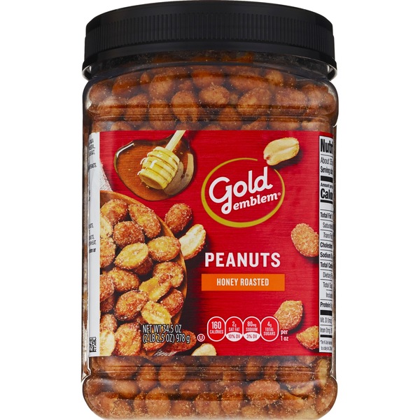 Gold Emblem Honey Roasted Peanuts, 34.5 oz