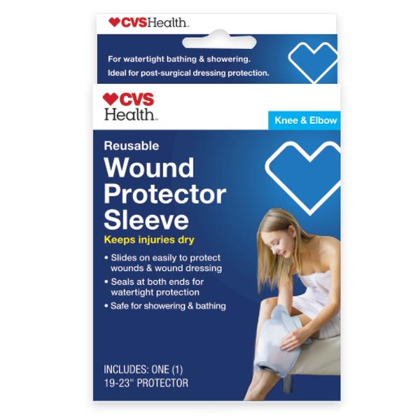 CVS Health Reusable Wound Protector Sleeve for Knee & Elbow