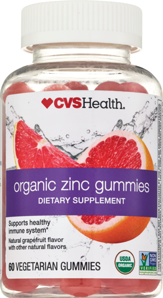 CVS Health Organic Zinc Gummies, 60 CT