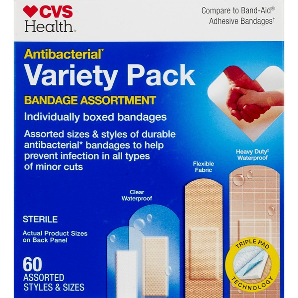 CVS Health Antibacterial Variety Pack Bandage Assortment