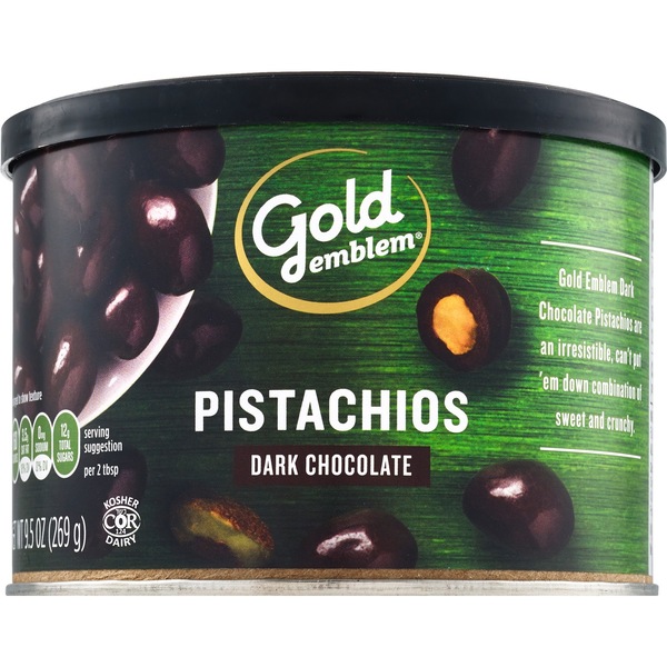 Gold Emblem Dark Chocolate Pistachios, 9.5 oz