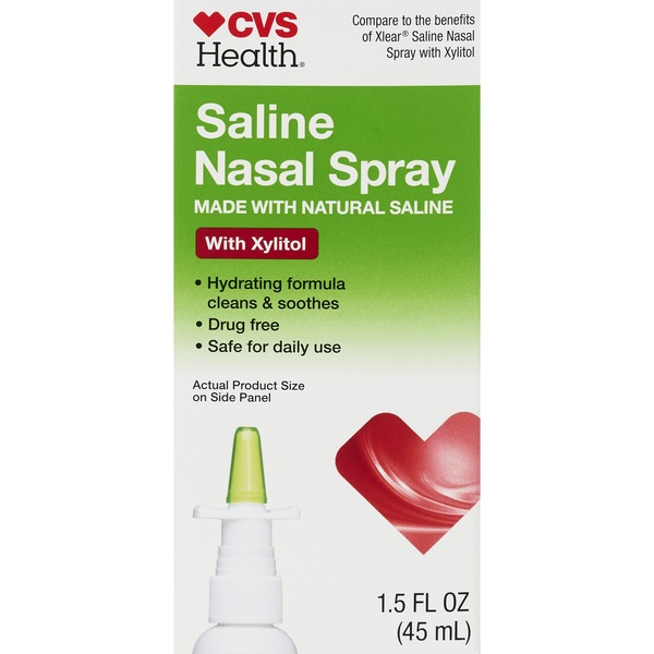 CVS Health Saline Nasal Spray with Xylitol, 1.5 OZ