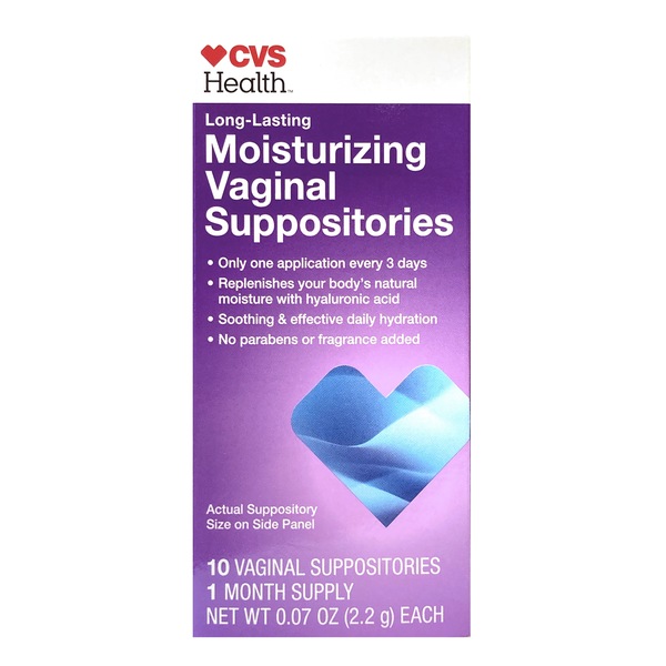 CVS Health Vaginal Moisturizing Suppositories, 10 CT