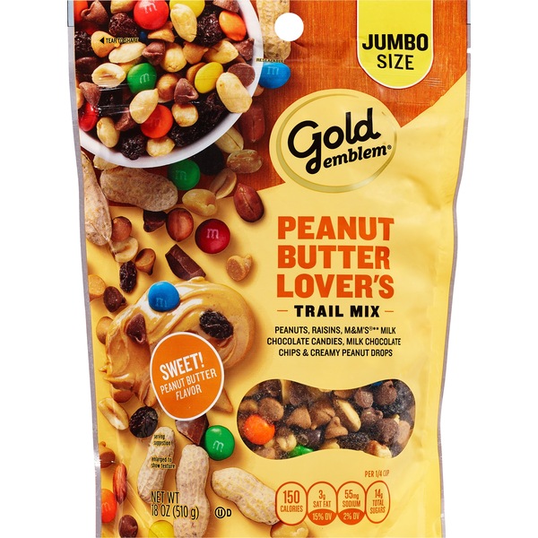Gold Emblem Peanut Butter Lover's Trail Mix Jumbo Size, 18 oz