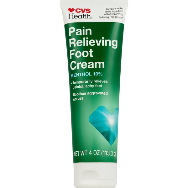 CVS Health Pain Relieving Foot Cream, 4 OZ