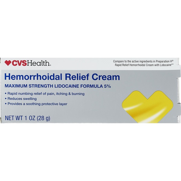 CVS Health Maximum Strength Hemorrhoidal Relief Cream