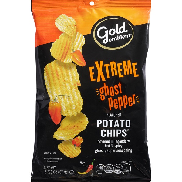 Gold Emblem Extreme Ghost Pepper Flavored Potato Chips, 2.38 oz