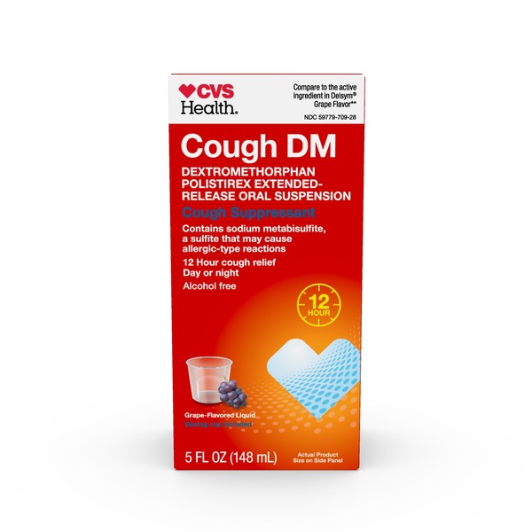 CVS Health 12HR Cough DM Relief Liquid Cough Suppressant