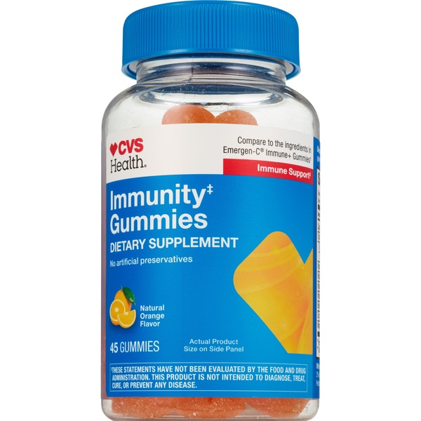 CVS Health Immunity Gummies, Orange, 45 CT
