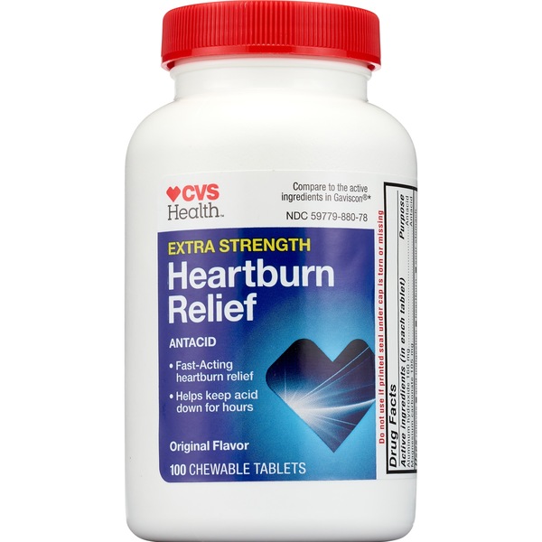 CVS Health Extra Strength Heartburn Relief Chewable Tablets
