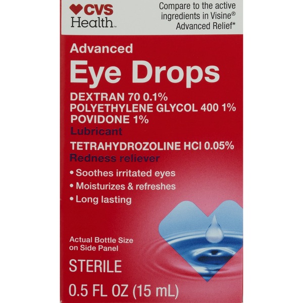 CVS Health Advanced Redness Relief Eye Drops, 0.5 FL OZ