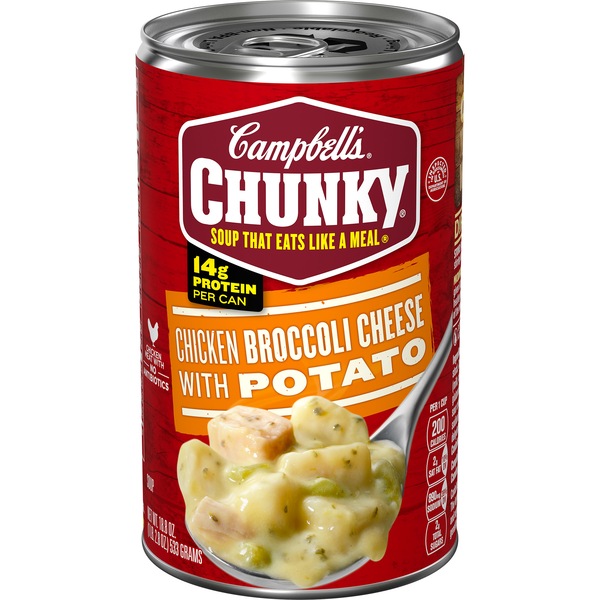 Campbell's Chunky Soup, Chicken Broccoli Cheese, Can, 18.8 oz