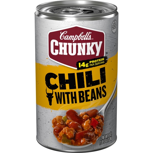 Campbell's Chunky Chili with Beans, Can, 19 oz