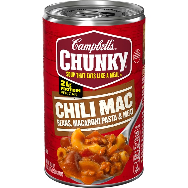 Campbell's Chunky Soup, Chili Mac, Can, 18.8 oz