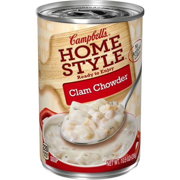 Campbell's Homestyle Soup, Clam Chowder, Can, 10.5 oz