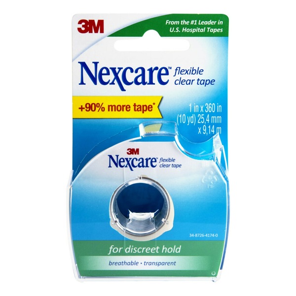 Nexcare Flexible Clear First Aid Tape & Dispenser