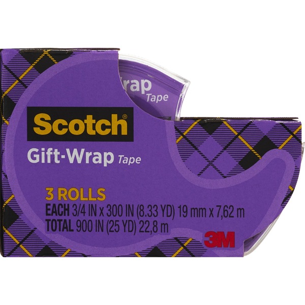Scotch Gift Wrap Tape, 3 ct